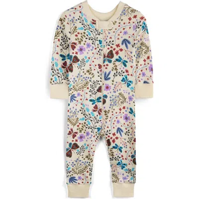 Mightly 100% Organic Cotton Print Snug Fit Baby Pajamas In Multi