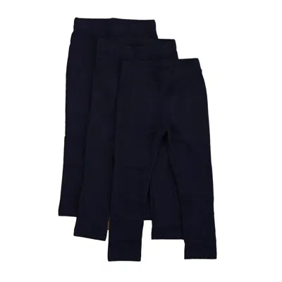 Mightly Kids' Girls Navy Leggings In Blue