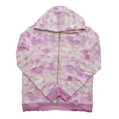 Mightly Kids' Girls Purple Tie Dye Hoodie