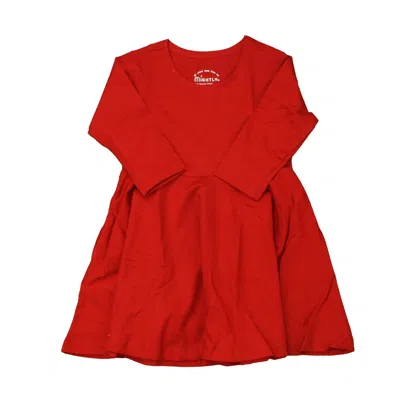 Pre-owned Mightly Kids' Girls Red Dress