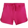 Mightly Kids'  Organic Cotton Drawstring Track Shorts In Pink