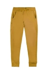 Mightly Organic Cotton Fleece Pocket Joggers In Yellow
