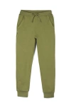 Mightly Organic Cotton Fleece Pocket Joggers In Green