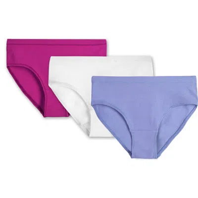 Mightly Kids'  Organic Cotton Girls Hipster Undies 3-pk In Multi