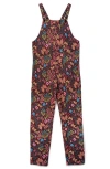Mightly Organic Cotton Girls Jumpsuit In Flower Child