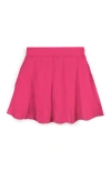 Mightly Kids'  Organic Cotton Girls Pocket Skorts In Begonia