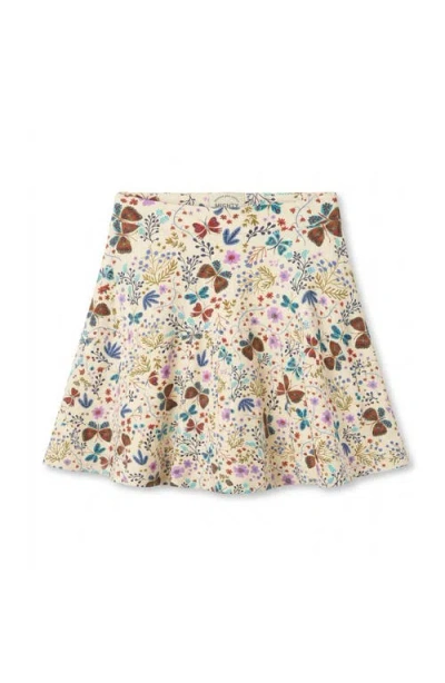 Mightly Kids'  Organic Cotton Girls Pocket Skorts In Multi