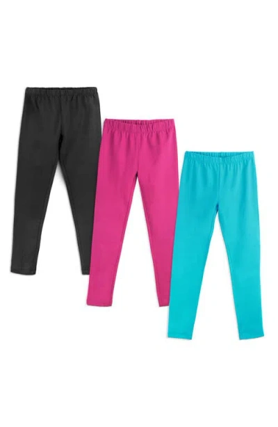 Mightly Kids'  Organic Cotton Leggings 3-pk In Multi