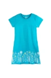 Mightly Kids'  Organic Cotton Short Sleeve T-shirt Dress In Lili's Garden