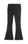 Mightly Kids'  Organic Cotton Solid Flare Leggings In Black