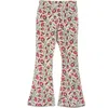 Mightly Organic Cotton Solid Flare Leggings In Folk Floral