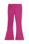 Mightly Organic Cotton Solid Flare Leggings In Pink