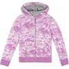Mightly Kids'  Organic Cotton Zip Up Pocket Hoodie In Purple