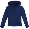 Mightly Kids'  Organic Cotton Zip Up Pocket Hoodie In Navy