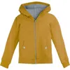 Mightly Kids'  Organic Cotton Zip Up Pocket Hoodie In Ochre