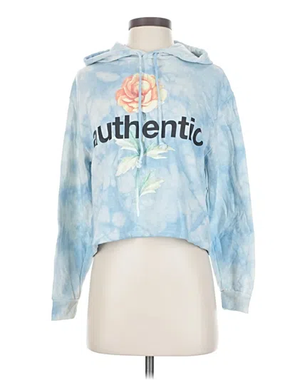 Pre-owned Mighty Fine Pullover Hoodie In Blue