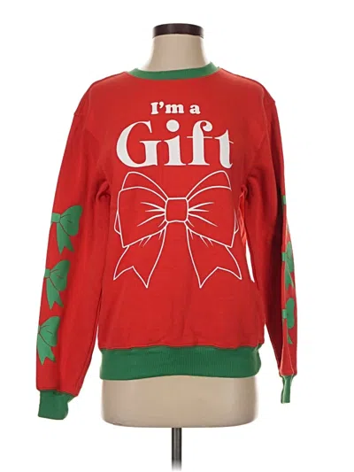Pre-owned Mighty Fine Pullover Sweater In Red