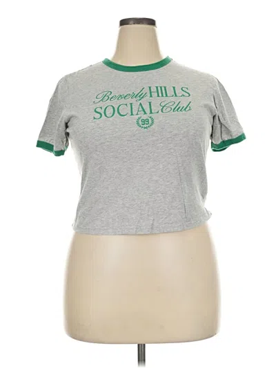Pre-owned Mighty Fine Short Sleeve T-shirt In Gray