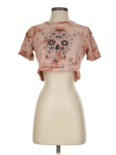 Pre-owned Mighty Fine Short Sleeve Turtleneck In Pink