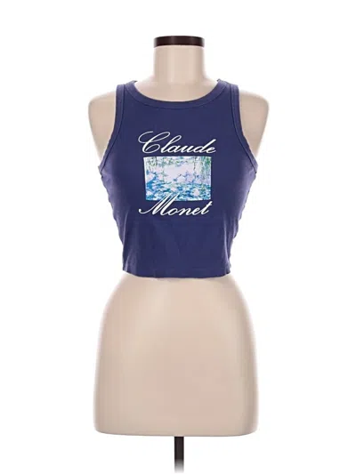 Pre-owned Mighty Fine Sleeveless T-shirt In Blue