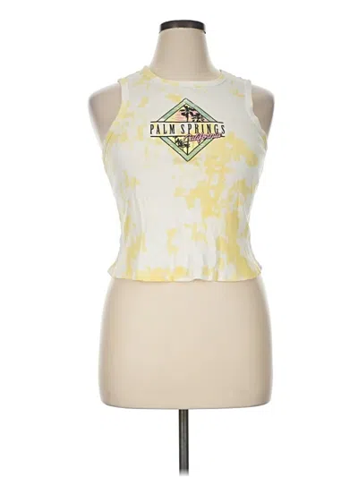 Pre-owned Mighty Fine Sleeveless T-shirt In Yellow