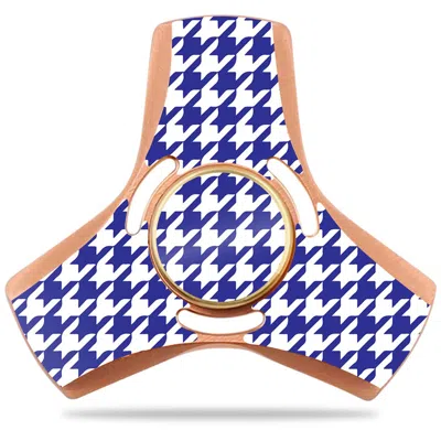 Mightyskins Skin For Apsung Fidget - Blue Houndstooth
