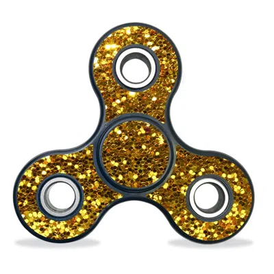 Mightyskins Vinyl Decal Skin Compatible With Fidget Spinner - Gold Glitter