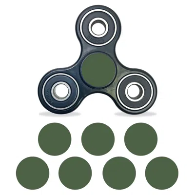 Mightyskins Vinyl Decal Skin Compatible With Fidget Spinner Center Cap - Solid Olive