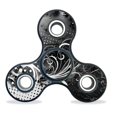 Mightyskins Vinyl Decal Skin For Fidget Spinner - Black Flourish