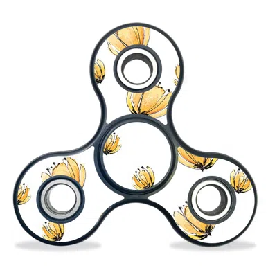 Mightyskins Vinyl Decal Skin For Fidget Spinner - Yellow Poppy
