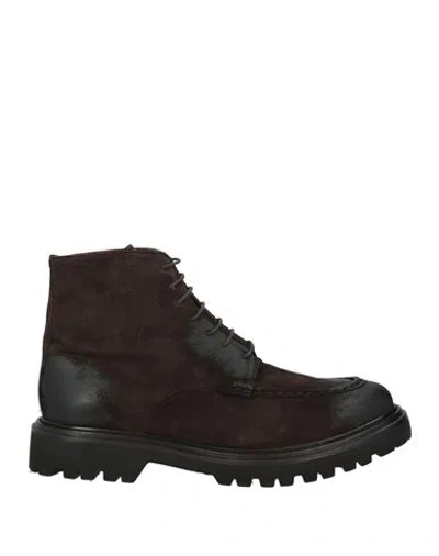 Migliore Man Ankle Boots Dark Brown Size 12 Leather
