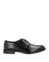 MIGLIORE MIGLIORE MAN LACE-UP SHOES BLACK SIZE 8 LEATHER