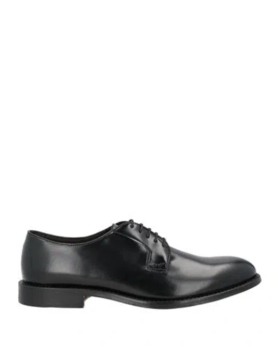 Migliore Man Lace-up Shoes Black Size 8 Leather