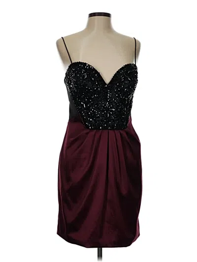 Pre-owned Mignon Cocktail Dress In Burgundy