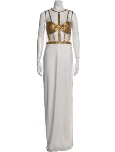 Pre-owned Mignon Crew Neck Long Dress