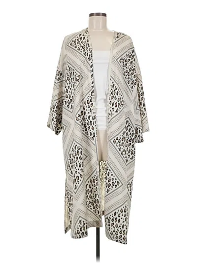 Pre-owned Mignon Doo Kimono In Ivory