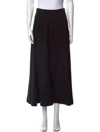 Pre-owned Mignon Doo Midi Length Skirt In Black