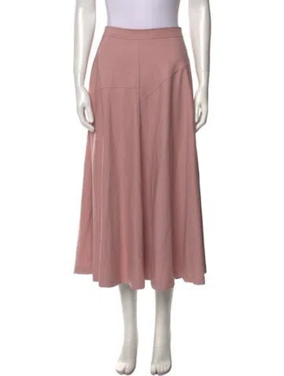 Pre-owned Mignon Doo Midi Length Skirt In Pink