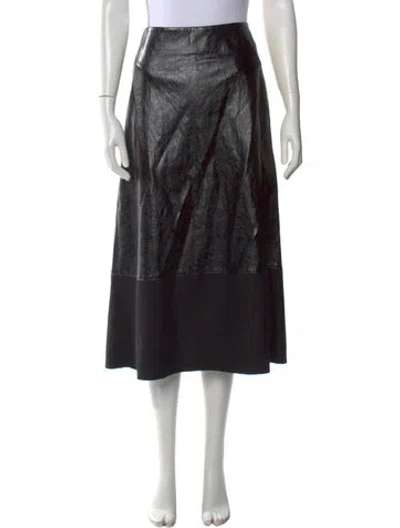 Pre-owned Mignon Doo Midi Length Skirt W/ Tags In Black