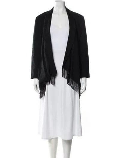 Pre-owned Mignon Wool Jacket In Black