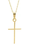 Mignonette 14k Gold Cross Pendant Necklace