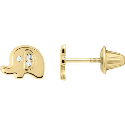 Mignonette Babies'  Kids' Elephant Stud Earrings