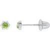 Mignonette Babies'  Kids' Gen Flower Stud Earrings