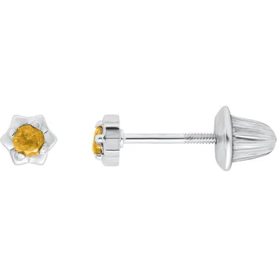 Mignonette Babies'  Kids' Gen Flower Stud Earrings