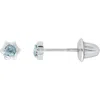 Mignonette Babies'  Kids' Gen Flower Stud Earrings