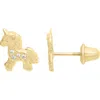 Mignonette Kids' Unicorn Stud Earrings