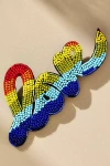 Mignonne Gavigan Amor Love Beaded Brooch In Multi