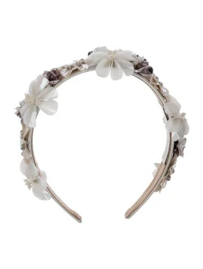Pre-owned Mignonne Gavigan Beaded Headband In Pink