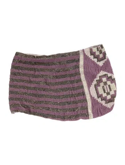 Pre-owned Mignonne Gavigan Beaded Headband In Purple