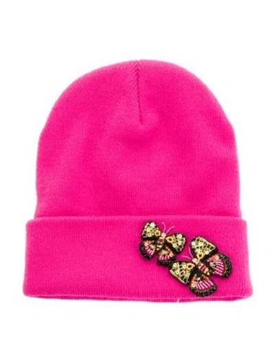 Pre-owned Mignonne Gavigan Beanie In Pink